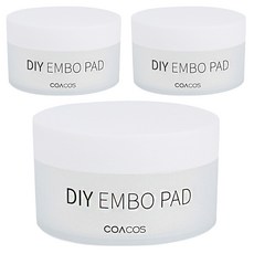 COACOS DIY壓紋化妝棉, 35片, 3罐