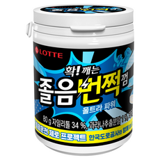 LOTTE 樂天 提神口香糖, 80g, 1罐