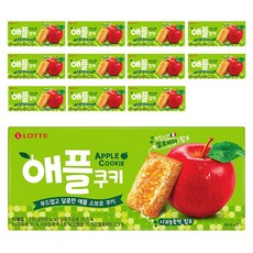 LOTTE 樂天 蘋果夾心餅乾，鬆軟酥脆，搭配甜蜜蘋果醬, 230g, 12盒