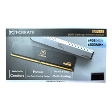 十銓 T-CREATE EXPERT 引領者 32G 白色 2個 DDR5-6000 CL34 電腦記憶體, 1組