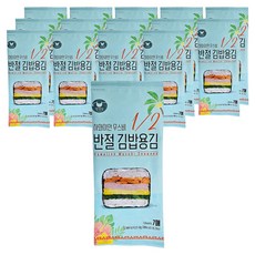 만전김 반절 김밥용 김 리필 7p, 8g, 15개