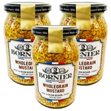 보르니에르 홀그레인 머스타드, 210g, 3개