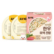 엘빈즈 이지밀 실온 이유식 한우 미역 진밥, 110g, 2개