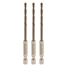 워크프로 육각코발트 드릴 스텐기리 3.5mm WP400305, 3개