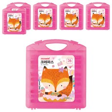 모나미 모니주 크레파스 여, 36색, 6개