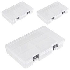 kapamax 透明多功能收納盒 小 1層, 白色, 3個