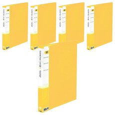 Heemang A4透明文件夾, 5個, 黃色