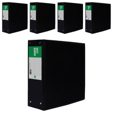 희망사무포인트 3공 고주파 사다리 바인더 10cm, 흑색, 5개