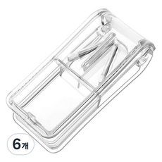 Nesting Home 迷你藥丸切割器 透明, 6個