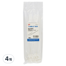 KDy 束線帶 100入, 白, 4個