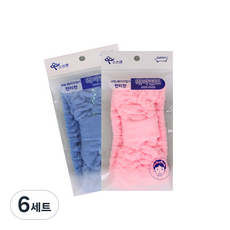 sofrien 皺褶髮帶, 隨機出貨, 6套