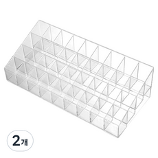 Happy With Us 壓克力36格口紅收納盒, 2個, 透明