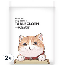 일회용 비닐 테이블보 식탁보 01 1.2 x 1.2 m, 10개입, 2개