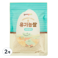 곰곰 유기농쌀 굵은입자, 400g, 2개