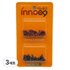 Innotime 彩色螺絲 淺棕色 20入 + 棕色 20入 組 NIT-701, 3套