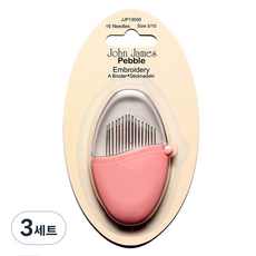 존제임스 페블 자수 5/10 바늘 세트, 3세트