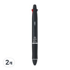 百樂 Dr. Grip 4+1 多功能筆 0.7mm BKHDF1SFN, 黑色, 2個