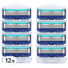 Livingmanlab 吉列ProGlide Power相容刮鬍刀片, 12個, 4入