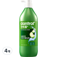 댄트롤 상쾌한 향 프레쉬 애플 샴푸 사과향, 820ml, 4개
