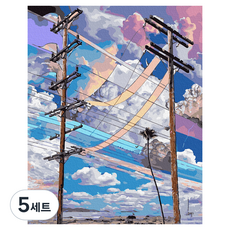 플레이어바웃 DIY 유화 그림그리기 세트 40 x 50 cm, 유선의 풍경(GX44084), 5세트