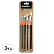 韓國 Rubens 591 人造纖維畫筆 5入組, 3套
