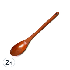 하마공방 대추나무 옻칠 요리스푼 작은요리스푼, 혼합색상, 2개