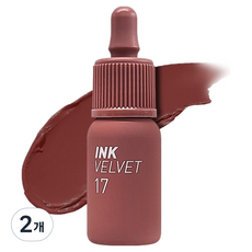 peripera 墨水絲絨唇釉, 17 感性獨佔, 4g, 2個