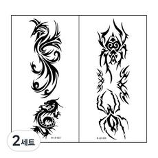 PARTY COSTUME 字母紋身貼紙套組, B-LD023, B-LD024, 2套