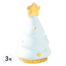 정월마켓 크리스마스 트리 장식 피규어 타입10, 3개