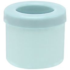 QIDINA 帶蓋防塵冰塊模捏捏製冰筒, 1個, 消暑藍