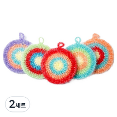 Young Star 閃亮壓克力彩虹菜瓜布5件組, 2套