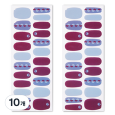 벨랑시 리얼 젤 네일 스트립 프리미엄 네일스티커 22p, 트위스트와인, 10개