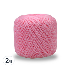 미소털실 파이스타 레이스 뜨개실 50g, 503 프레쉬핑크, 2개