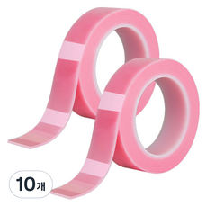 알로데 컬러 나노 매직 양면테이프 3cm x 1m, TYPE01 핑크, 10개