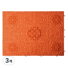 보니토리 마사지 다이아몬드 지압판, 오렌지, 3개