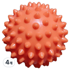 디미스 지압마사지 도치볼 9cm, 4개, 오렌지