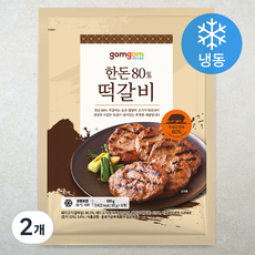 곰곰 한돈 80% 떡갈비 (냉동), 510g, 2개