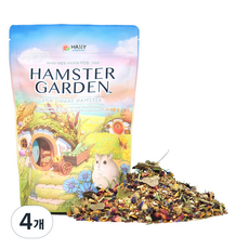 해씨 햄스터 가든 드워프 사료, 500g, 4개