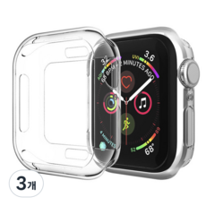 Womans9999 Apple Watch 6 / 5 / 4 / 3 / SE 防撞保護殼 40mm, 透明, 3個