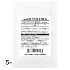foodi 저당 떡볶이분말 매운맛, 500g, 5개