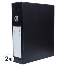 MUNHWA FILING SYSTEM 文化 塑膠梯式活頁夾 7cm B682-7, 2個, 黑色