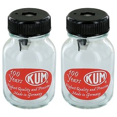 쿰 숏 포인트 연필 글라스 샤프너 8mm M1, 혼합색상, 2개