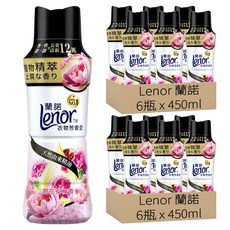 Lenor 蘭諾 衣物芳香豆 甜花石榴香, 450ml, 12瓶