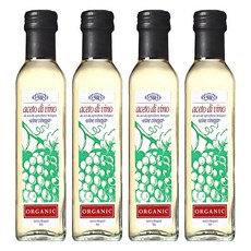 멩가졸리 유기농 화이트 와인 식초, 250ml, 4개