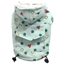 SassyDog 衝鋒衣外套 菱格風, 綠色, 1件