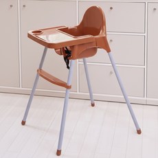 WONDER PAPA 兒童用可調整高度的腳踏板高腳椅, 棕色