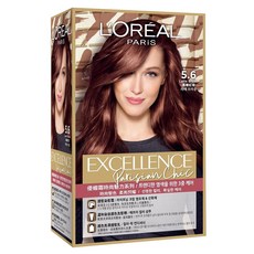 L'OREAL PARiS 巴黎萊雅 台灣公司貨 優媚霜時尚魅力系列 染髮霜, 5.6 楓糖紅棕, 1盒