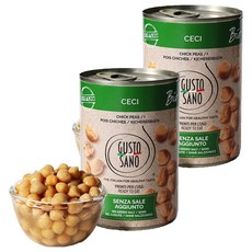 GUSTO SANO 鷹嘴豆罐頭, 400g, 2個
