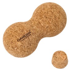GANESHA YOGA PROPS 軟木雙球按摩球, Cork, 1個