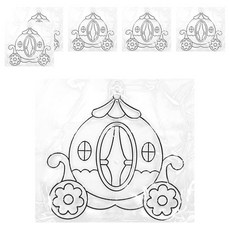 AMOS 阿摩司 壓克力模型版 小, 花朵馬車, 6個